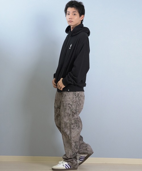 girl(ガール)の「GIRL/ガール OG ARCH HOOD パーカー GR25FUM01(パーカー・メンズ・ライトグレー/ブラック/パープル・L/M/XL)」の6枚目の写真