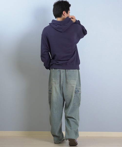 girl(ガール)の「GIRL/ガール OG ARCH HOOD パーカー GR25FUM01(パーカー・メンズ・ライトグレー/ブラック/パープル・L/M/XL)」の17枚目の写真