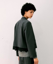 NOISE MAKER（ノイズメーカー）の「ヘムレースクロップドジャケット【MADE IN JAPAN】（テーラードジャケット）」