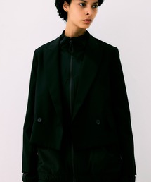 NOISE MAKER（ノイズメーカー）の「ヘムレースクロップドジャケット【MADE IN JAPAN】（テーラードジャケット）」