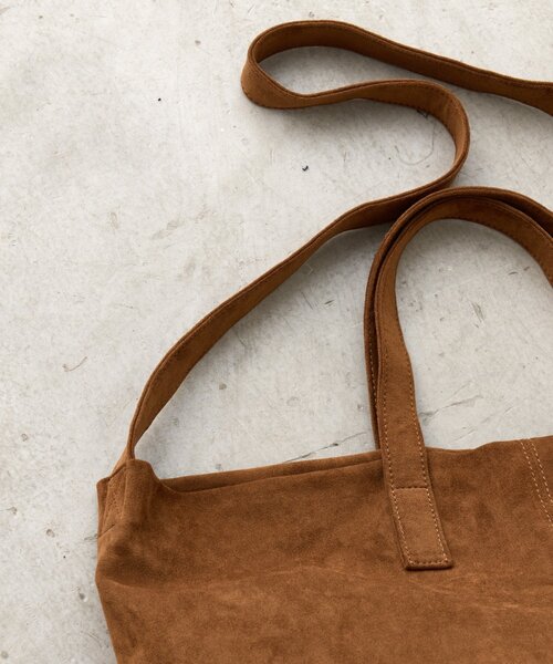 WHIMSIC(ウィムジック)の「【WHIMSIC】ヴィーガンレザー3ウェイトートバッグ(トートバッグ・レディース・キャメル/ブラック・FREE)」の14枚目の写真
