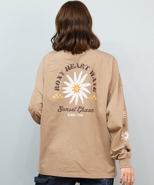 ROXY(ロキシー)の「ROXY/ロキシー バックプリントロンT RLT254033(Tシャツ/カットソー・レディース・ベージュ/ライトグレー/ブラック/ホワイト・M/L)」の4枚目の写真