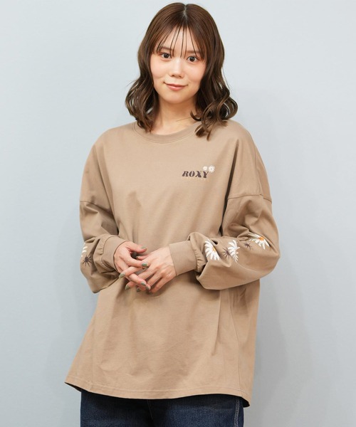 ROXY(ロキシー)の「ROXY/ロキシー バックプリントロンT RLT254033(Tシャツ/カットソー・レディース・ベージュ/ライトグレー/ブラック/ホワイト・M/L)」の16枚目の写真