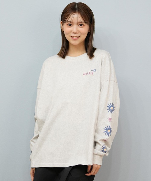 ROXY(ロキシー)の「ROXY/ロキシー バックプリントロンT RLT254033(Tシャツ/カットソー・レディース・ベージュ/ライトグレー/ブラック/ホワイト・M/L)」の13枚目の写真