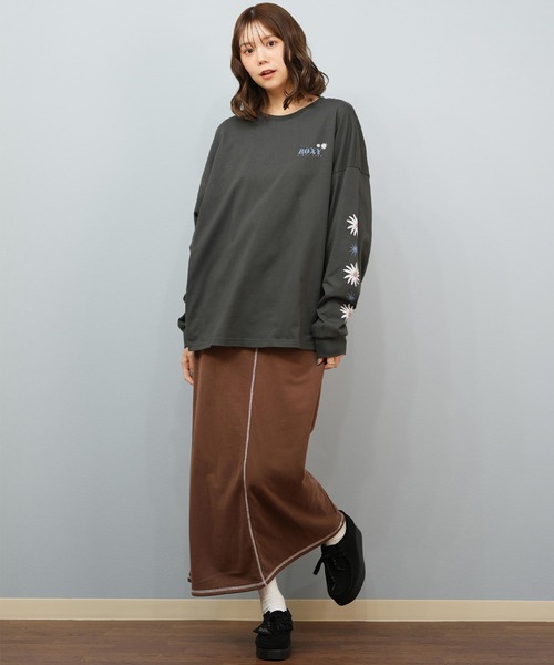 ROXY(ロキシー)の「ROXY/ロキシー バックプリントロンT RLT254033(Tシャツ/カットソー・レディース・ベージュ/ライトグレー/ブラック/ホワイト・M/L)」の11枚目の写真