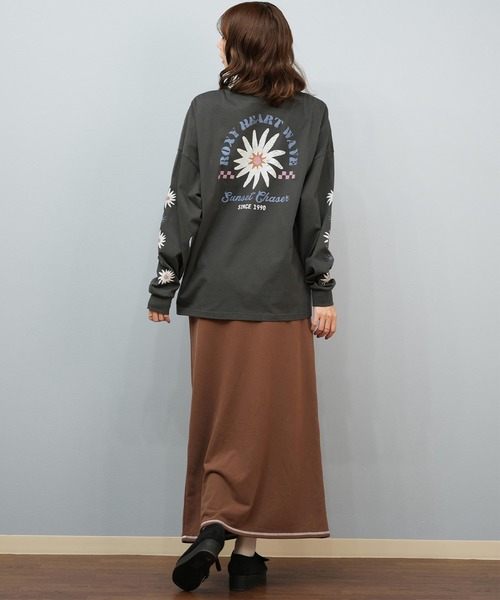 ROXY(ロキシー)の「ROXY/ロキシー バックプリントロンT RLT254033(Tシャツ/カットソー・レディース・ベージュ/ライトグレー/ブラック/ホワイト・M/L)」の12枚目の写真