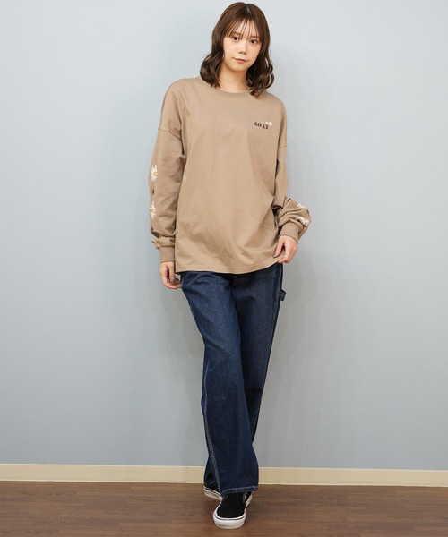 ROXY(ロキシー)の「ROXY/ロキシー バックプリントロンT RLT254033(Tシャツ/カットソー・レディース・ベージュ/ライトグレー/ブラック/ホワイト・M/L)」の5枚目の写真