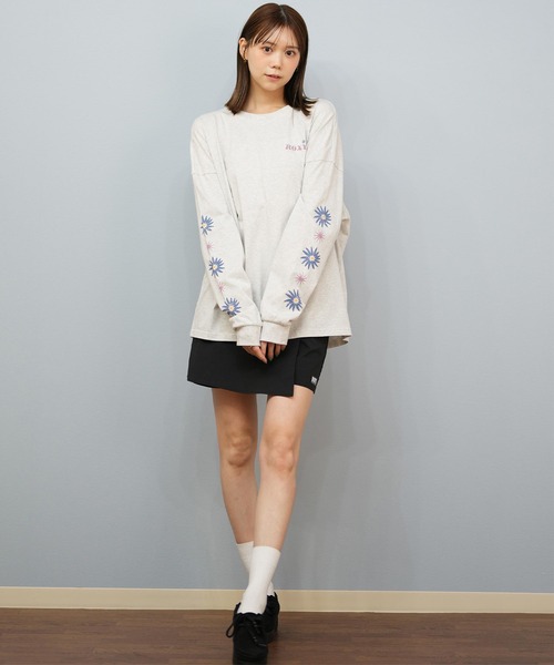 ROXY(ロキシー)の「ROXY/ロキシー バックプリントロンT RLT254033(Tシャツ/カットソー・レディース・ベージュ/ライトグレー/ブラック/ホワイト・M/L)」の14枚目の写真