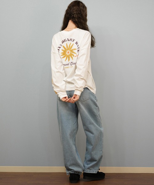 ROXY(ロキシー)の「ROXY/ロキシー バックプリントロンT RLT254033(Tシャツ/カットソー・レディース・ベージュ/ライトグレー/ブラック/ホワイト・M/L)」の9枚目の写真