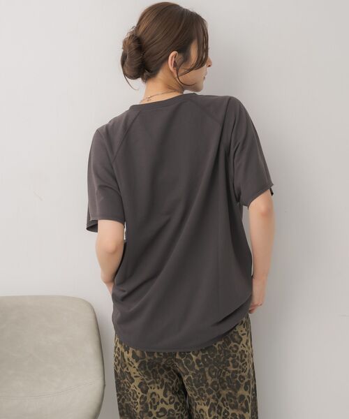 RETRO GIRL(レトロガール)の「ミニ裏毛BIGTEE(Tシャツ/カットソー・レディース・チャコールグレー/ホワイト系その他/レッド・FREE)」の14枚目の写真