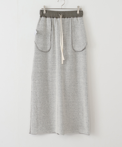 SLOBE IENA（スローブイエナ）の「IRONING/アイロニング グリッタースウェットロングスカート 01IR0134ISLV（スカート・レディース・ライトグレー/チャコールグレー・FREE）」の14枚目の写真