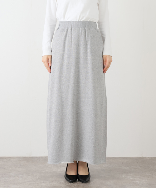 SLOBE IENA（スローブイエナ）の「IRONING/アイロニング グリッタースウェットロングスカート 01IR0134ISLV（スカート・レディース・ライトグレー/チャコールグレー・FREE）」の18枚目の写真