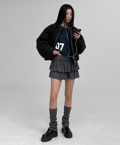 BLACKUP（ブラックアップ）の「[MADE] コカカンカンスカートパンツ（スカート・レディース・ホワイト/チャコール/クリーム/ブラック・ONESIZE）」の7枚目の写真