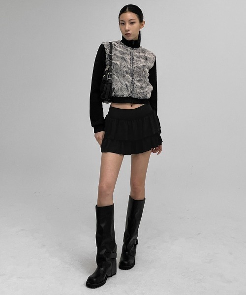 BLACKUP（ブラックアップ）の「[MADE] コカカンカンスカートパンツ（スカート・レディース・ホワイト/チャコール/クリーム/ブラック・ONESIZE）」の11枚目の写真