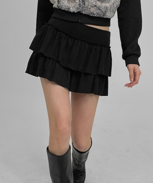 BLACKUP（ブラックアップ）の「[MADE] コカカンカンスカートパンツ（スカート・レディース・ホワイト/チャコール/クリーム/ブラック・ONESIZE）」の14枚目の写真