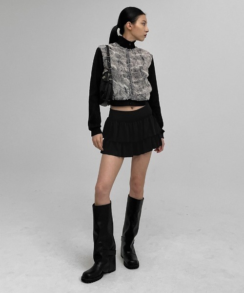 BLACKUP（ブラックアップ）の「[MADE] コカカンカンスカートパンツ（スカート・レディース・ホワイト/チャコール/クリーム/ブラック・ONESIZE）」の12枚目の写真