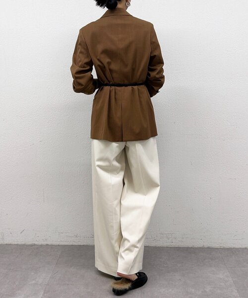 LOUNGEDRESS（ラウンジドレス）の「ストレートタックパンツ（その他パンツ・レディース・ブラック/オフホワイト/グレー・MEDIUM/SMALL/LARGE）」の17枚目の写真