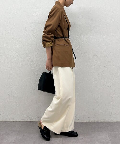 LOUNGEDRESS（ラウンジドレス）の「ストレートタックパンツ（その他パンツ・レディース・ブラック/オフホワイト/グレー・MEDIUM/SMALL/LARGE）」の18枚目の写真