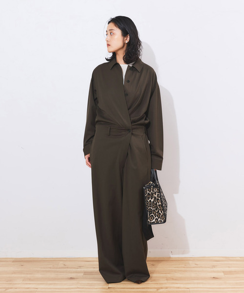 journal standard L'essage(ジャーナルスタンダードレサージュ)の「TRONオールインワン(つなぎ/オールインワン・レディース・ブラウン/ネイビー・36/38)」の6枚目の写真