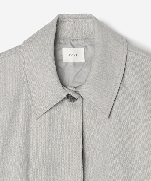 Bshop（ビショップ）の「eunoia | バックシャーリング ショートジャケット WOMEN（その他アウター・レディース・グレー・ONE）」の4枚目の写真