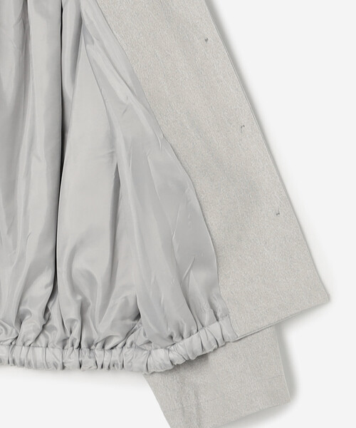 Bshop（ビショップ）の「eunoia | バックシャーリング ショートジャケット WOMEN（その他アウター・レディース・グレー・ONE）」の8枚目の写真