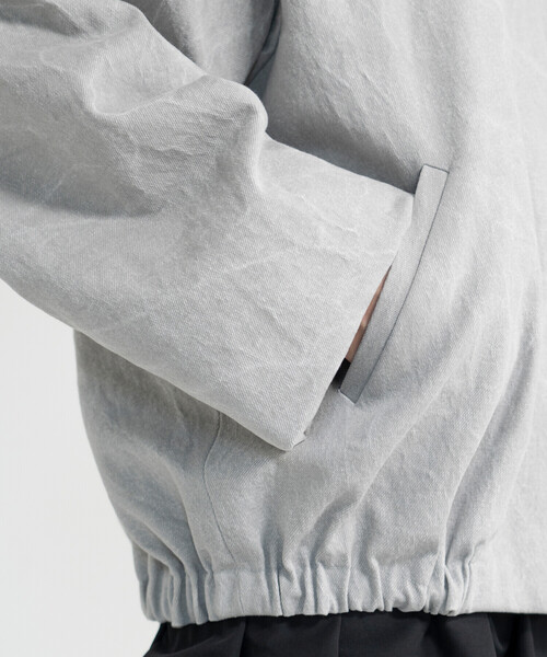 Bshop（ビショップ）の「eunoia | バックシャーリング ショートジャケット WOMEN（その他アウター・レディース・グレー・ONE）」の11枚目の写真