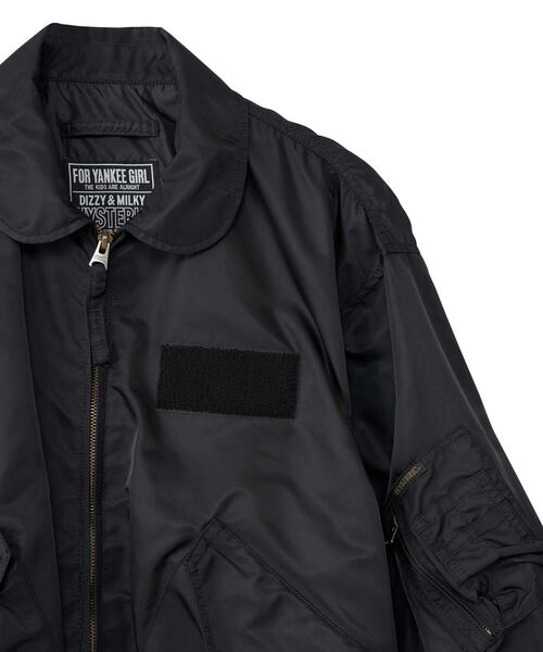 HYSTERIC GLAMOUR(ヒステリックグラマー)の「HG SYMBOL LOGO CWU-36P ジャケット(ミリタリージャケット・メンズ・ネイビー/ブラック/カーキ・MEDIUM/SMALL/X-LARGE/LARGE)」の11枚目の写真