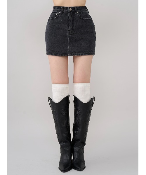 darich ダーリッチバックカーブデニムミニスカート ダーリッチ Darich バックカーブデニムミニスカート （ブルー