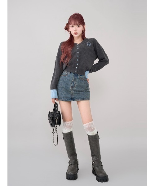 バックカーブデニムミニスカート（スカート）｜Darich（ダーリッチ）の