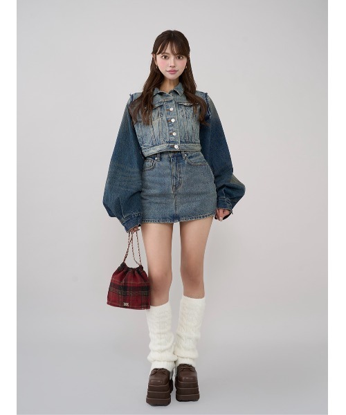 バックカーブデニムミニスカート（スカート）｜Darich（ダーリッチ）の