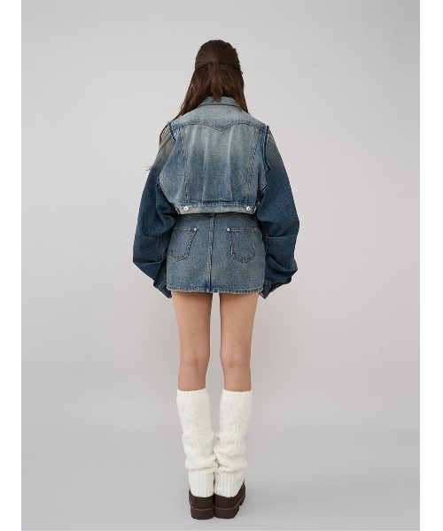 バックカーブデニムミニスカート（スカート）｜Darich（ダーリッチ）の