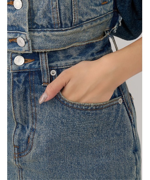 バックカーブデニムミニスカート（スカート）｜Darich（ダーリッチ）の