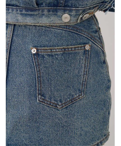バックカーブデニムミニスカート（スカート）｜Darich（ダーリッチ）の