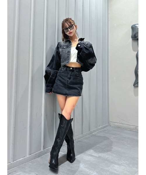 バックカーブデニムミニスカート（スカート）｜Darich（ダーリッチ）の