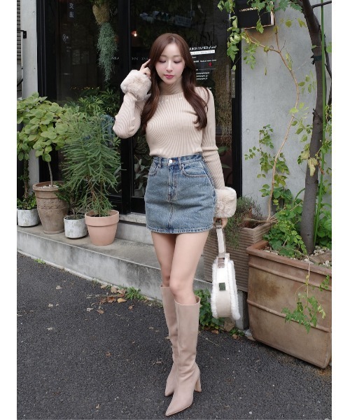 darich バックカーブデニムミニスカート バックカーブデニムミニスカート（スカート）｜Darich（ダーリッチ）の