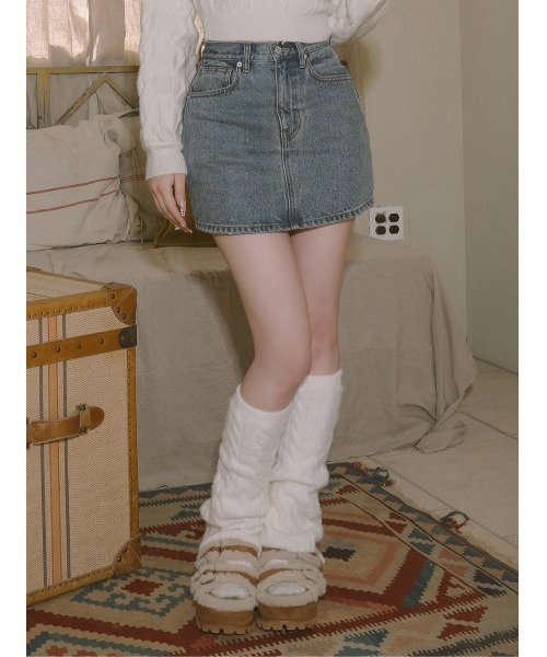 セール】バックカーブデニムミニスカート（スカート）｜Darich