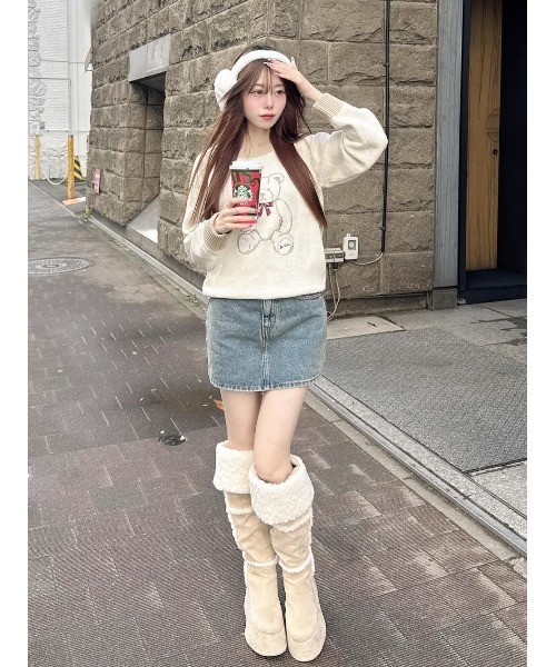 darich ダーリッチバックカーブデニムミニスカート バックカーブデニムミニスカート（スカート）｜Darich（ダーリッチ）の