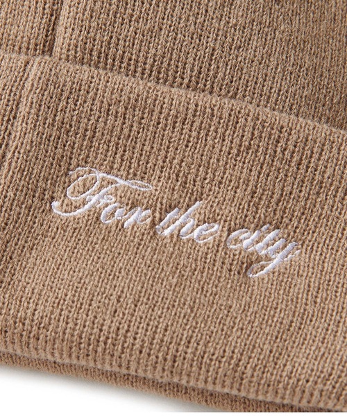 FTC（エフティーシー）の「NEW ERA FOR THE CITY BEANIE（ニットキャップ/ビーニー・メンズ・カーキ/ブラック/オレンジ・FREE）」の6枚目の写真