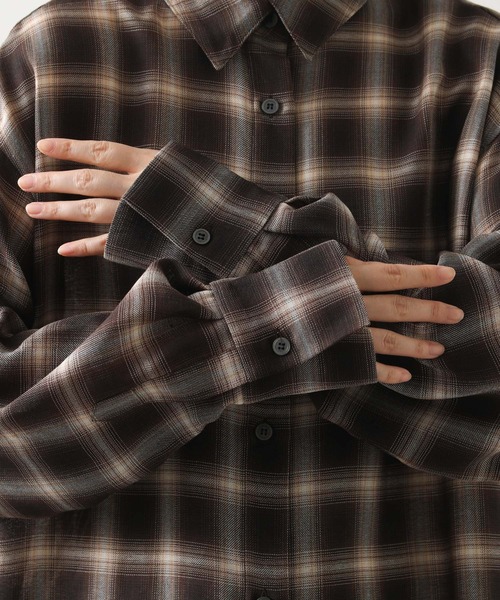 グレンチェックオーバーシャツ（シャツ/ブラウス）｜CLOCHE