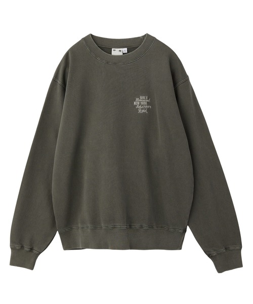 MIX LOGO & FACE FADED CREWNECK SWEAT TOP（スウェット）｜X-girl