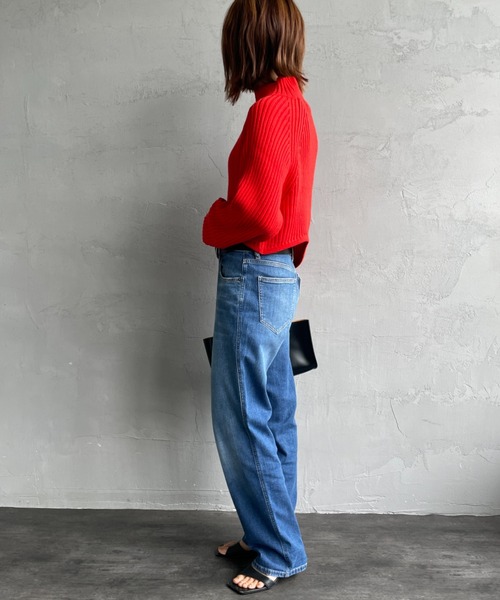 GUESS JEANS（ゲスジーンズ）の「【WEB限定】[GUESS JEANS/ゲス ジーンズ] BOYFRIEND デニムパンツ（デニムパンツ・レディース・ライトインディゴブルー/インディゴブルー・24/25/26）」の9枚目の写真