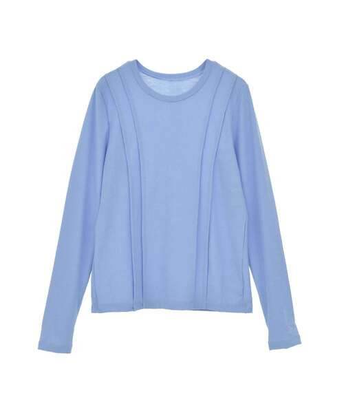 CONVERSE TOKYO(コンバーストウキョウ)の「SHEER RIB TOP(Tシャツ/カットソー・レディース・ホワイト/ブルー/ブラック・FREE)」の3枚目の写真