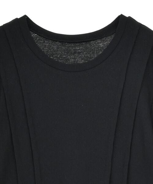 CONVERSE TOKYO(コンバーストウキョウ)の「SHEER RIB TOP(Tシャツ/カットソー・レディース・ホワイト/ブルー/ブラック・FREE)」の10枚目の写真