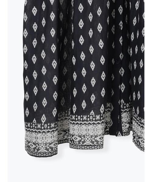 Lugnoncure（ルノンキュール）の「【INDIA made】無地/柄アソート前開きワンピース（ワンピース・レディース・ブラック/チャコールグレー/ネイビー・F）」の13枚目の写真