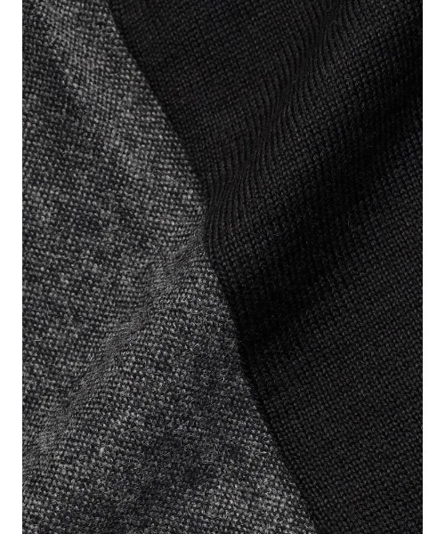 Perfect Suit FActory（パーフェクトスーツファクトリー）の「TRANS CONTINENTS　クラシカル布帛ニットジレ　ブラウン/グレー/グレー/ネイビー（ベスト・メンズ・チャコールグレー/ネイビー/ダークブラウン/ライトグレー・L/LL/M）」の22枚目の写真