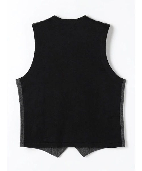 Perfect Suit FActory（パーフェクトスーツファクトリー）の「TRANS CONTINENTS　クラシカル布帛ニットジレ　ブラウン/グレー/グレー/ネイビー（ベスト・メンズ・チャコールグレー/ネイビー/ダークブラウン/ライトグレー・L/LL/M）」の11枚目の写真