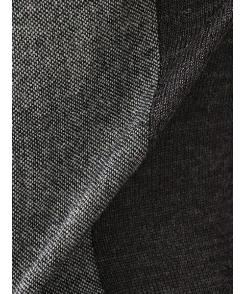 Perfect Suit FActory（パーフェクトスーツファクトリー）の「TRANS CONTINENTS　クラシカル布帛ニットジレ　ブラウン/グレー/グレー/ネイビー（ベスト・メンズ・チャコールグレー/ネイビー/ダークブラウン/ライトグレー・L/LL/M）」の5枚目の写真