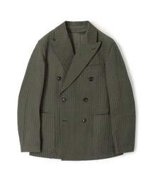 テーラードジャケット　ダブル　レトロ感　くすみカラー　グリーン　古着 1025004638720029_01_6124.jpeg