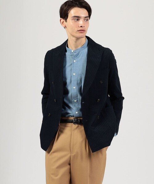 セール】コットンコーデュロイ ダブルブレステッド6Bジャケット ALBINI