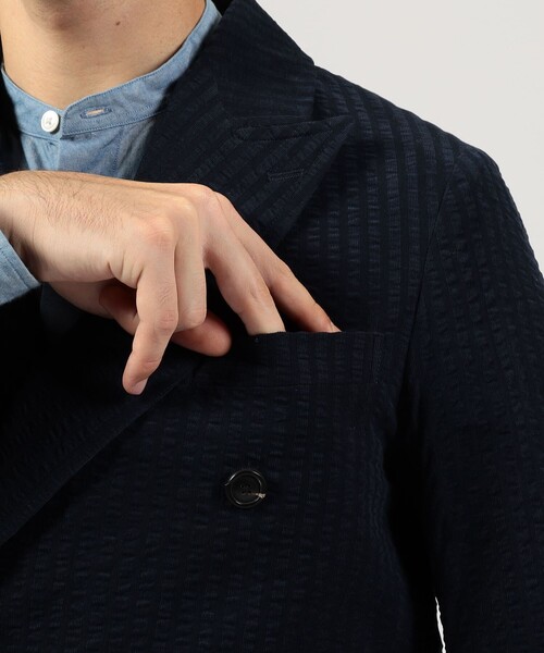 セール】コットンコーデュロイ ダブルブレステッド6Bジャケット ALBINI